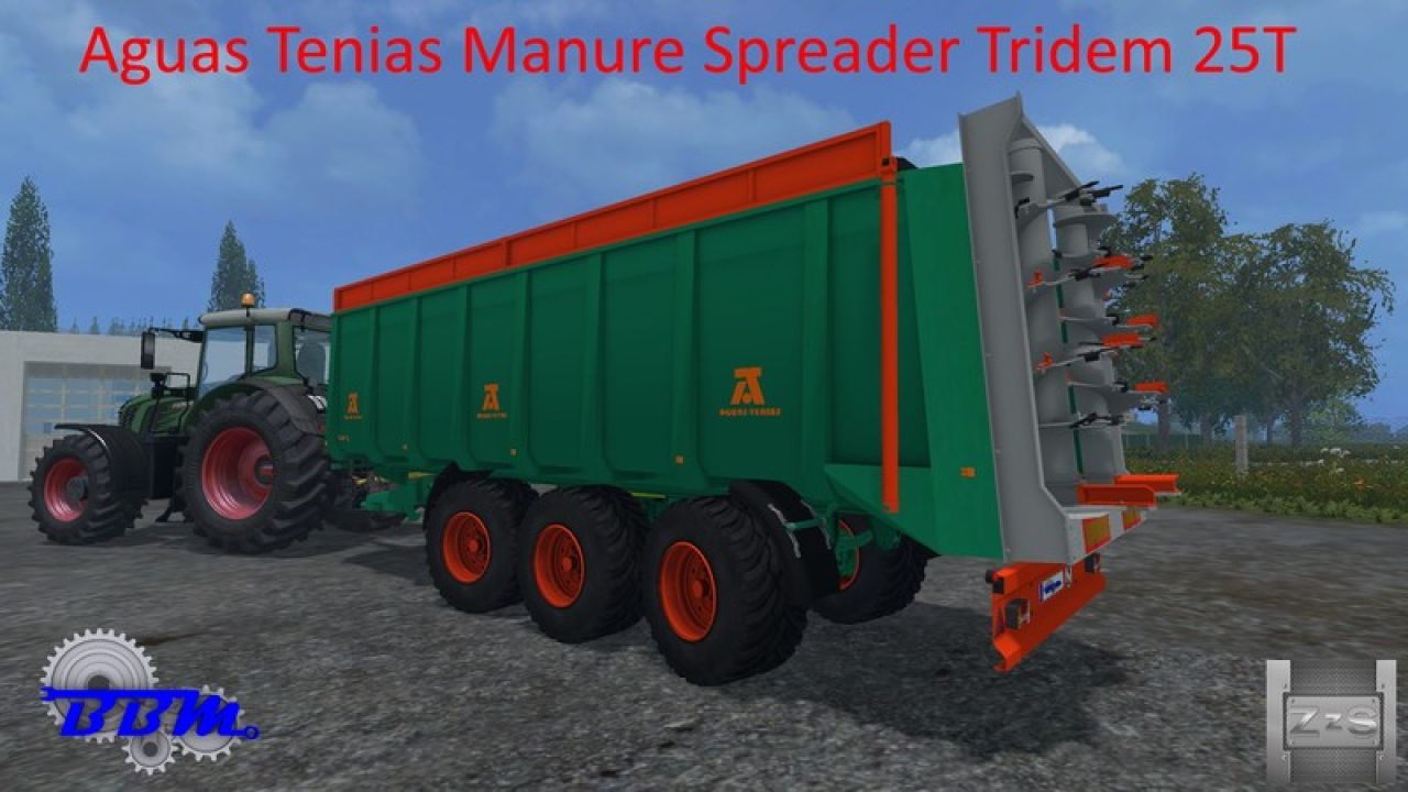 Aguas Tenias Manure Spreader Tridem