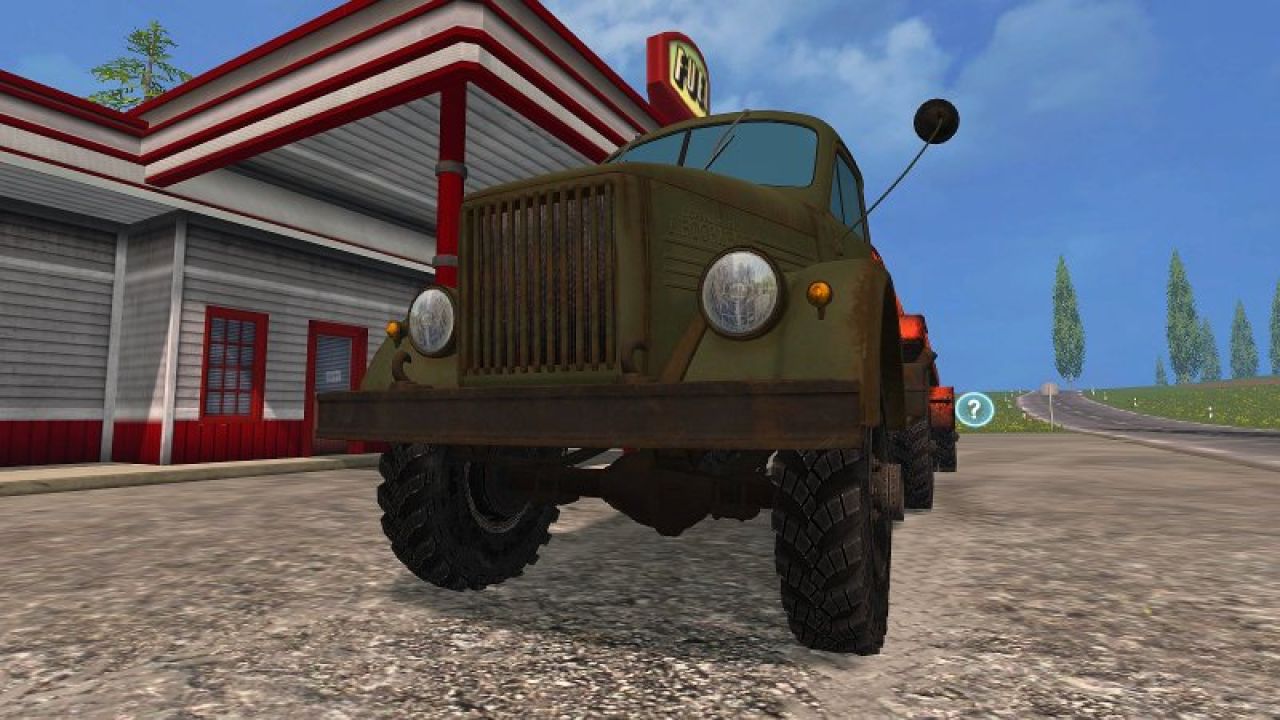 GAZ 63 P + Diesel-Tankauflieger