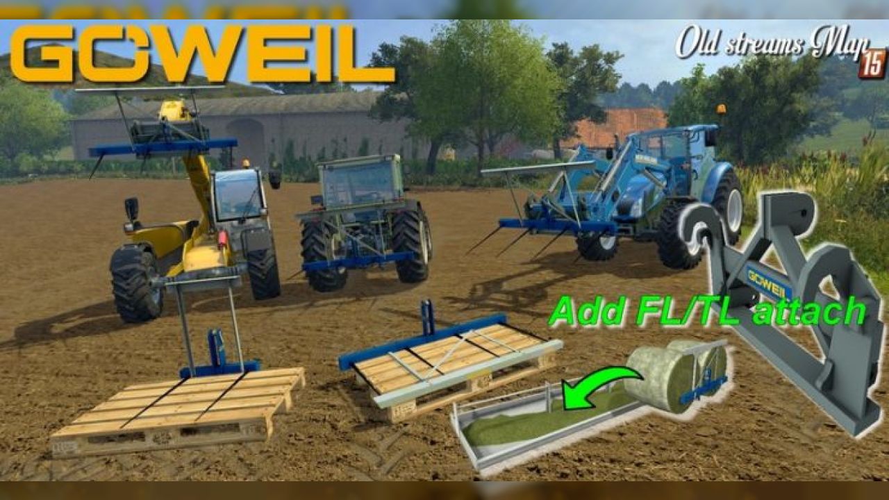 GOWEIL Pack Bale attacher and discharge feedingTrough v1.1