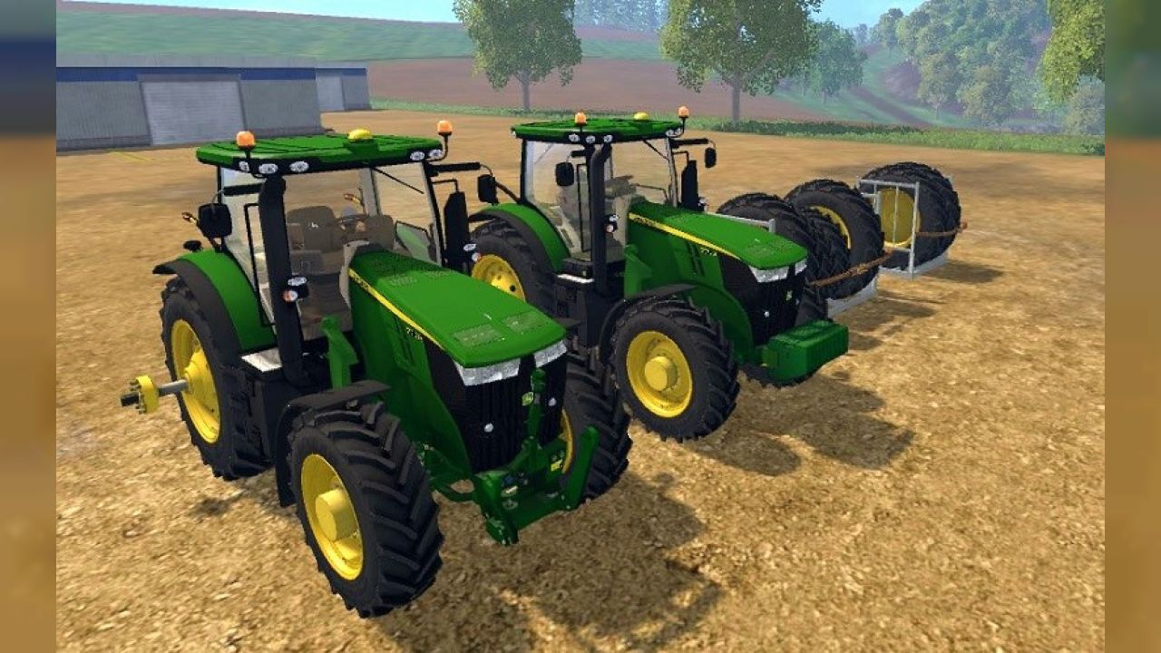 John Deere 7R LOADER WITH DUALS V1