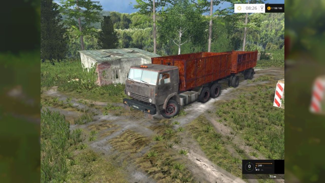 KamAZ 53212 Rusty + Trailer NEFAZ v2