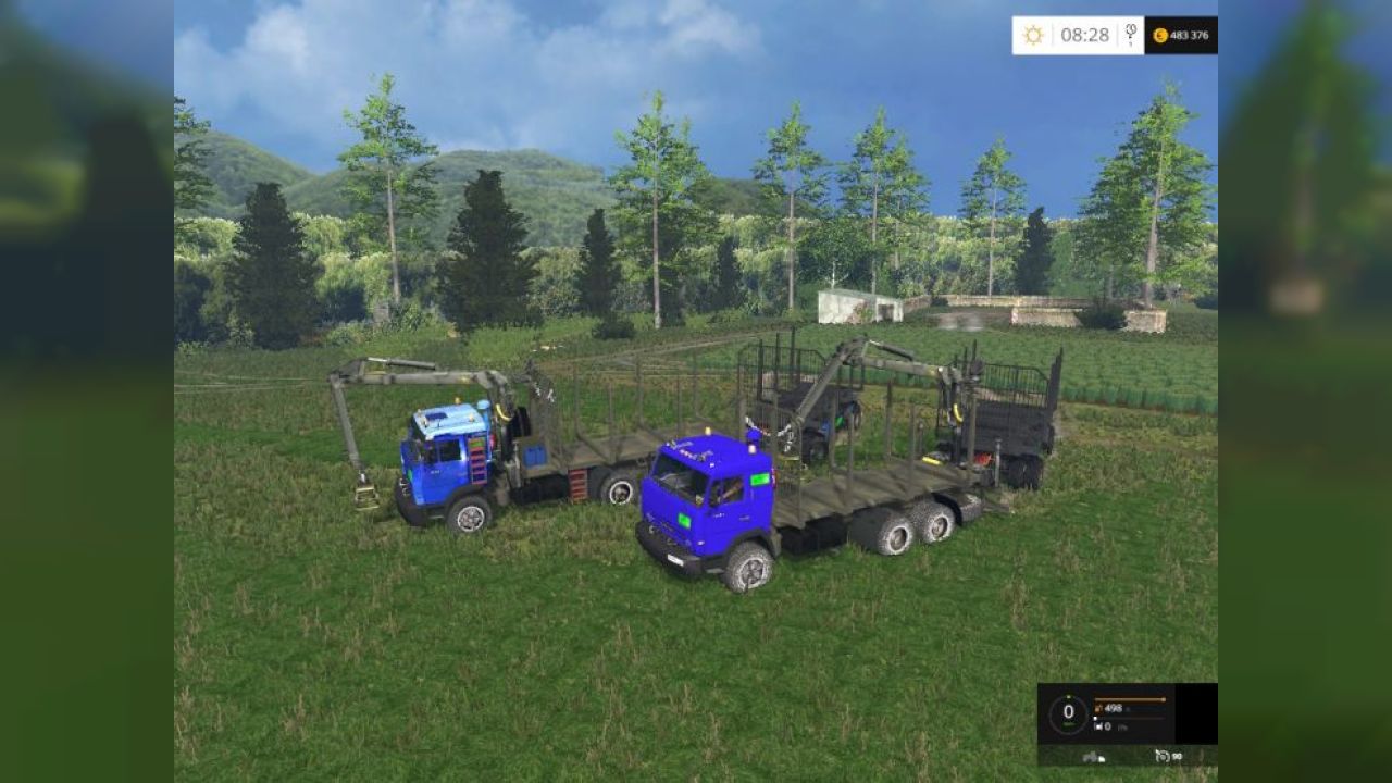 Kamaz 54115 forest + Trailer