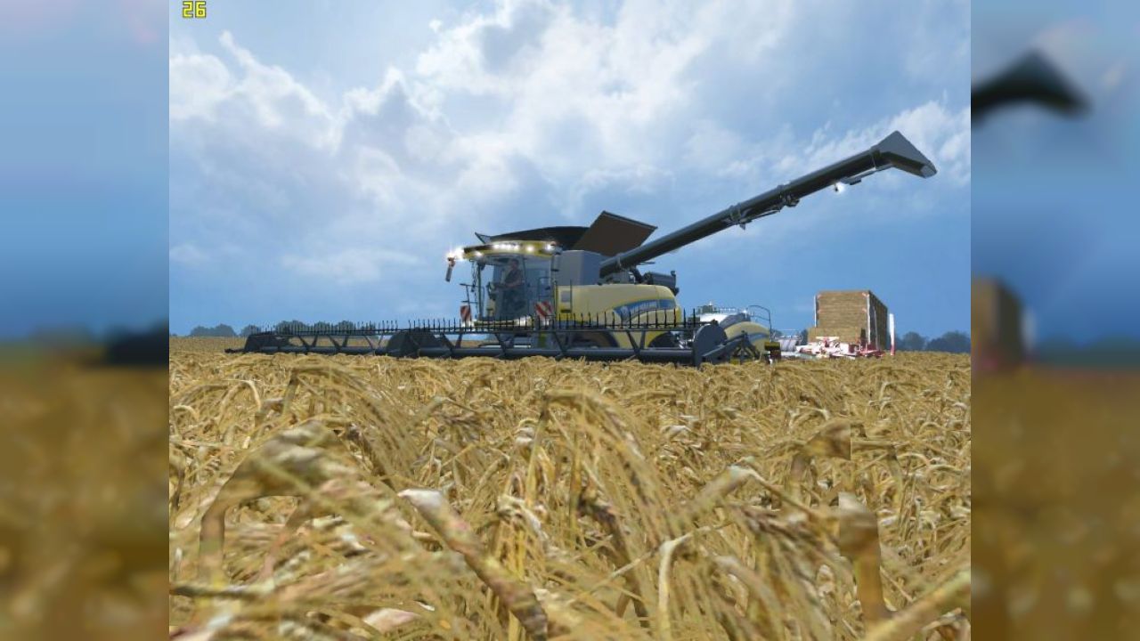 New Holland CR1090 + Cameras + Attachers + Textures
