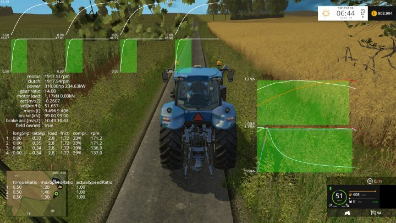 New Holland T8.320 Real Engine