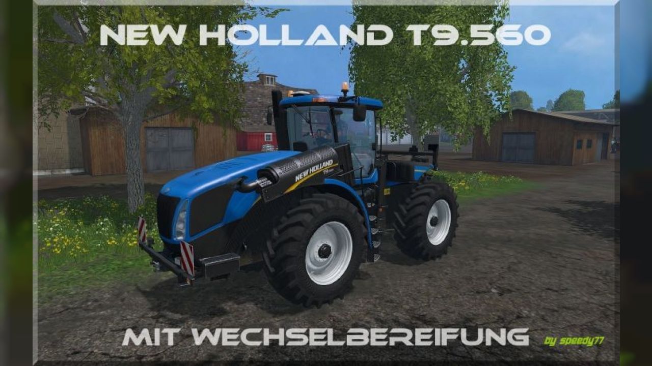 New Holland T9560 mit Wechselbereifung