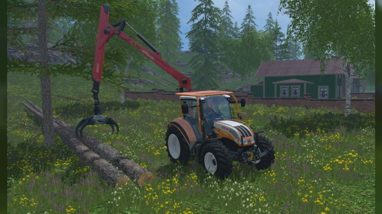 Steyr Multi 4115 with Palfinger Crane