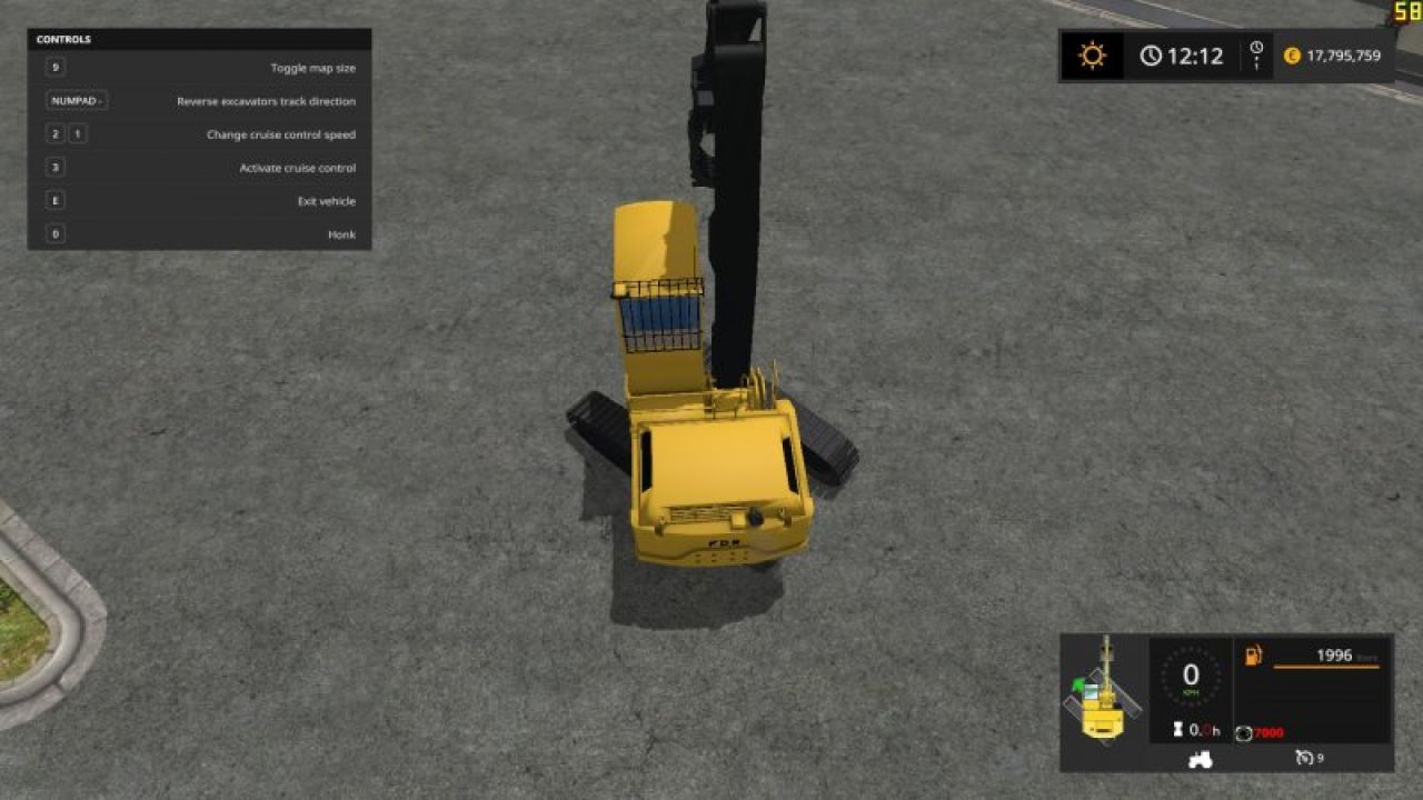 Excavators Tracks Position