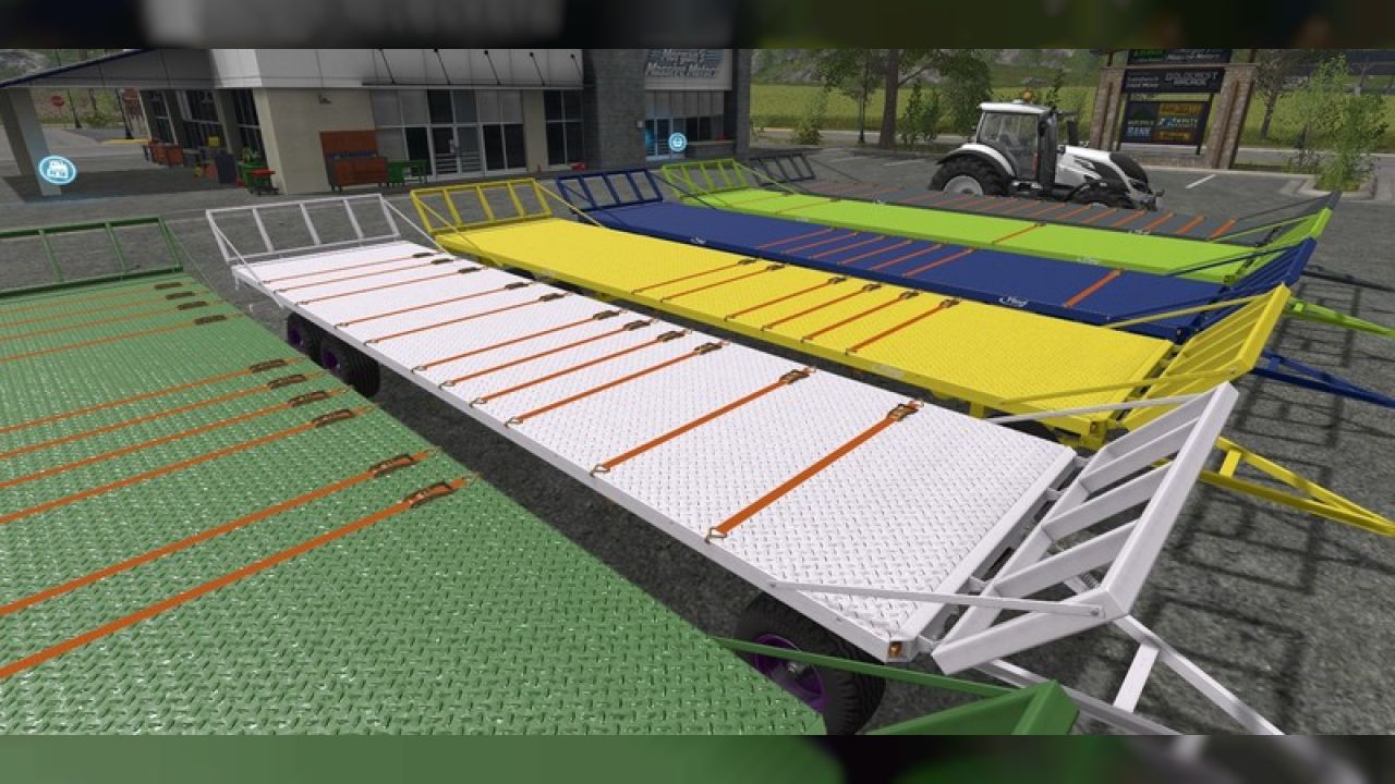 Fliegl DPW 180 with 16 belts and dyeable