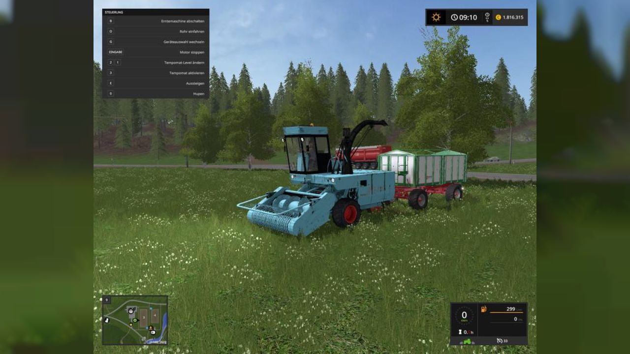 Fortschritt E-281 with 3 cutting units