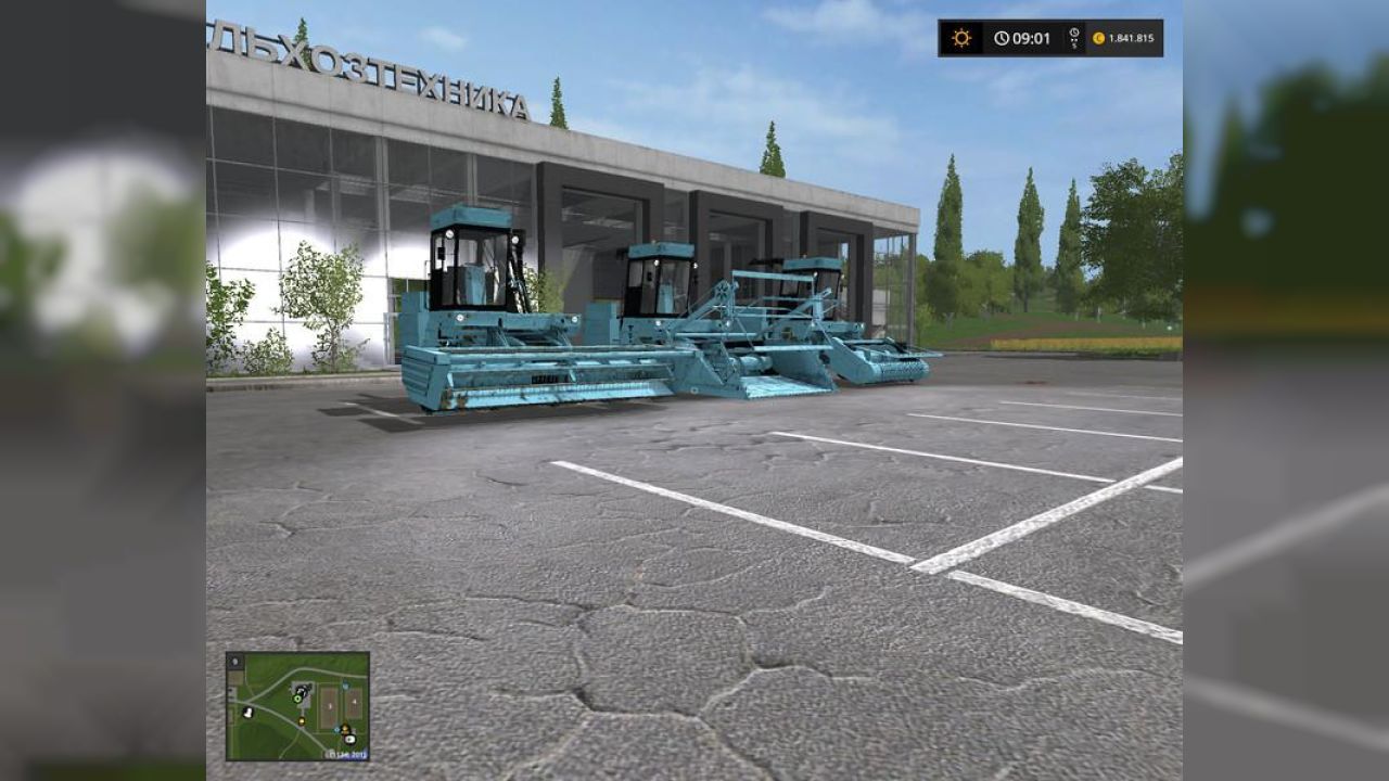 Fortschritt E-281 with 3 cutting units