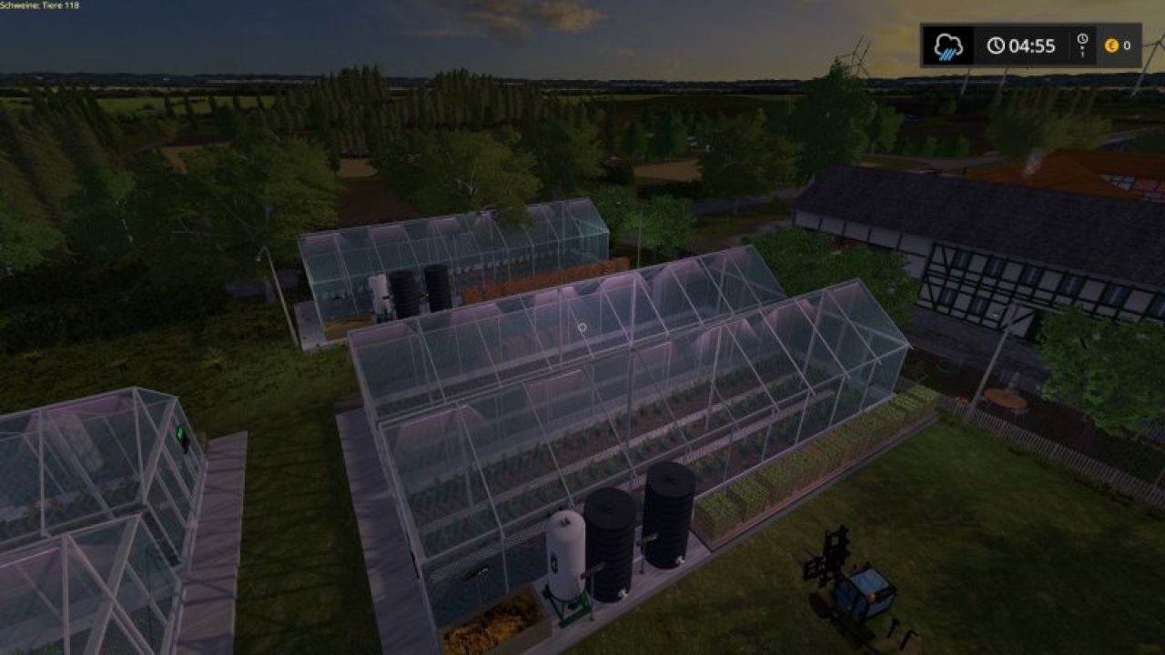Greenhouses placeable Tomatos and Cocumber