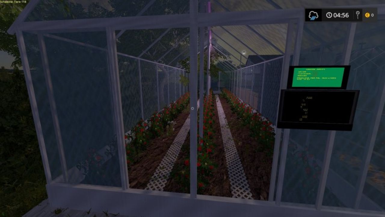 Greenhouses placeable Tomatos and Cocumber