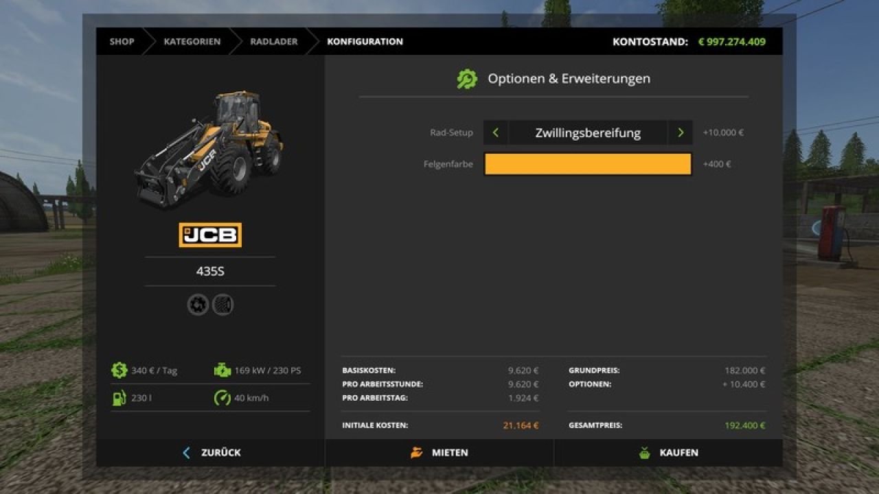 JCB 435s modified