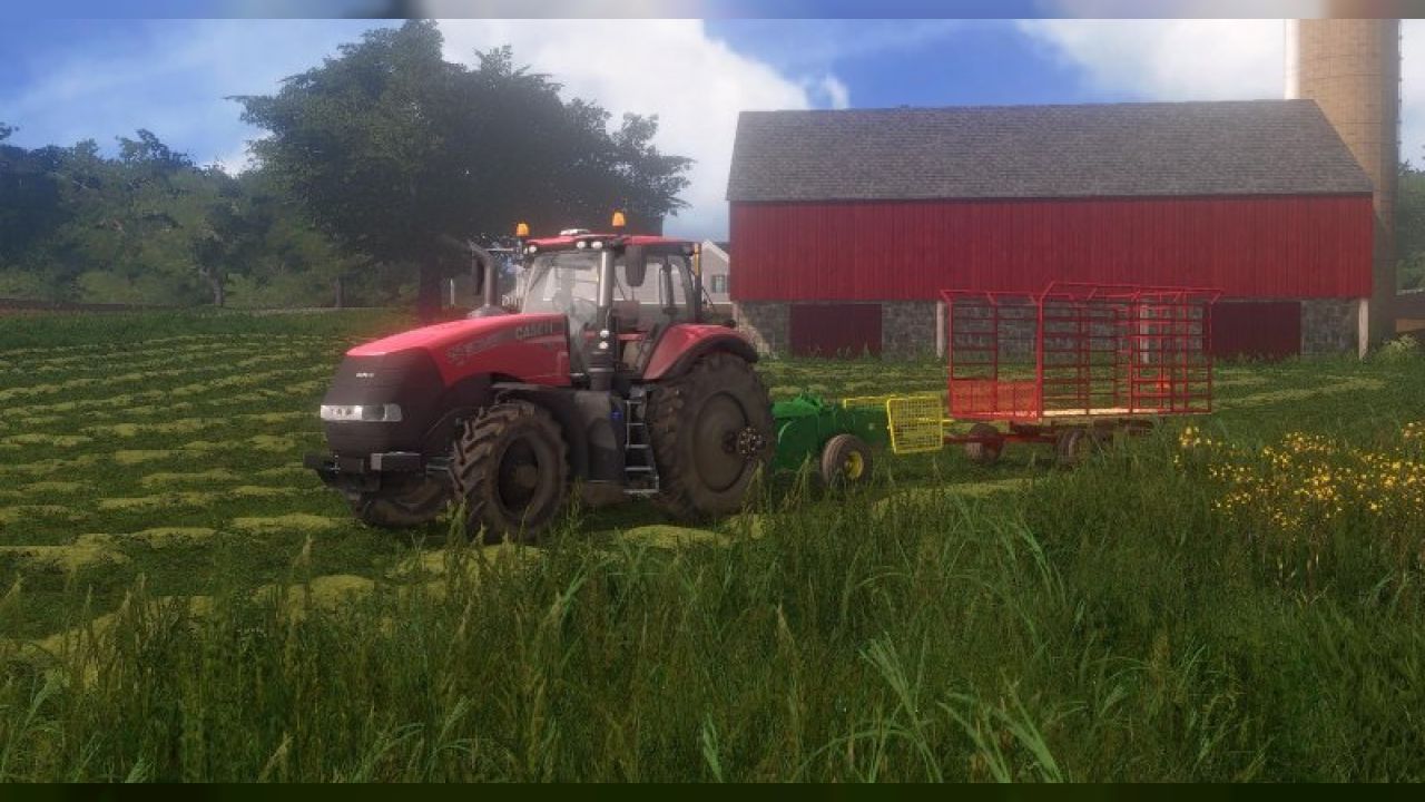 John Deere Baler and Thrower Wagon