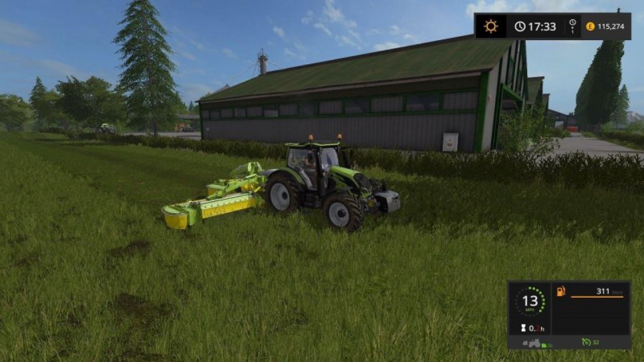KUHN SMALL CULTIPLOUGH + TWO TRACTORS