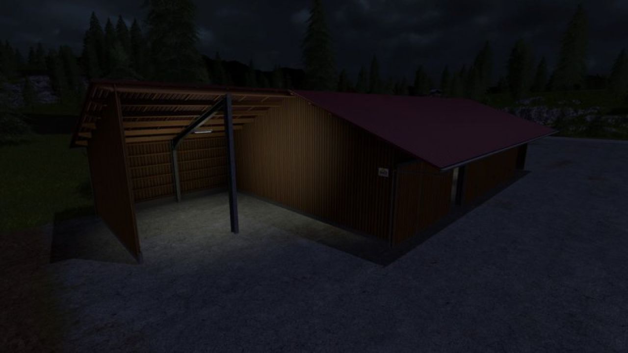 Machinery shed and woodchip storage (GE & placeable)