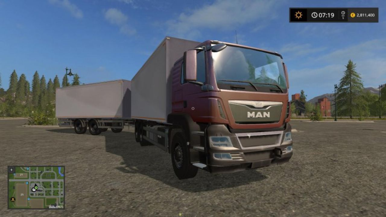MAN Palletloader Truck + Trailer