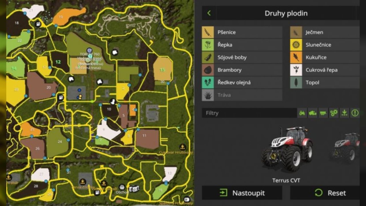 Mapa Agra Šanov