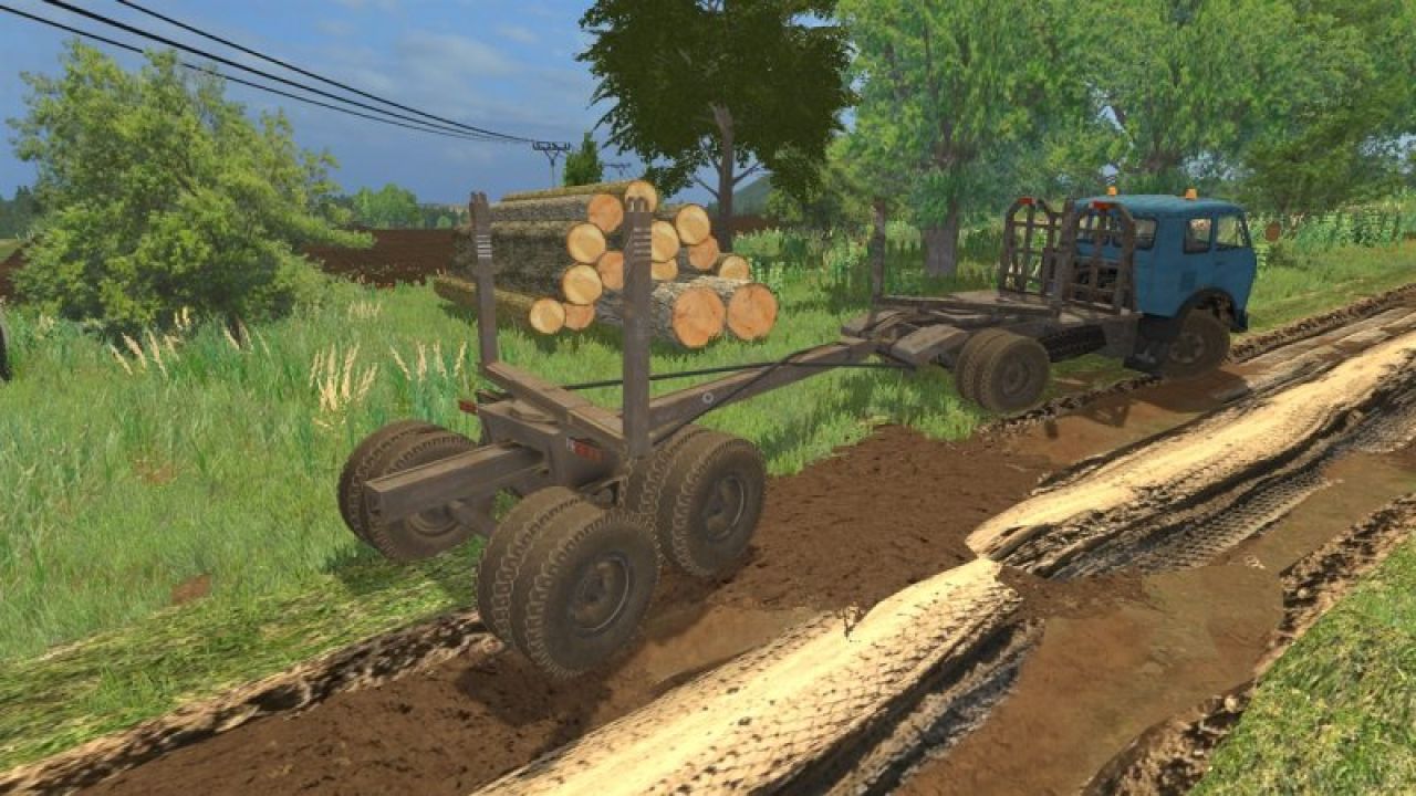 MAZ-504 Forest + Trailer