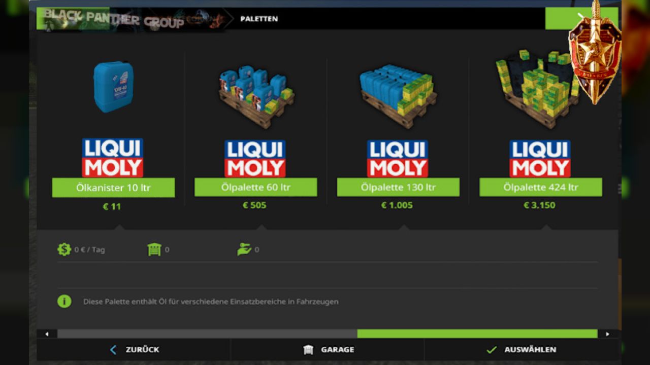 Oil change + oil pallets v1.4.4.0 C