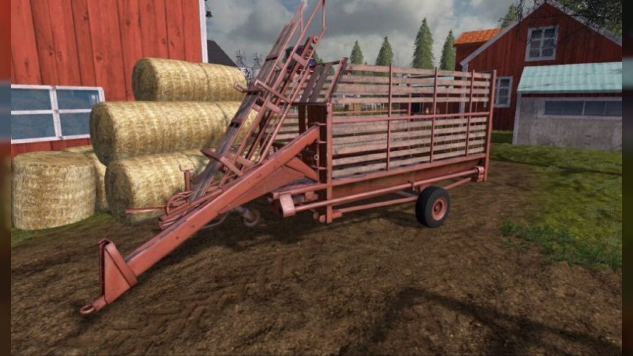 Old bale trailer