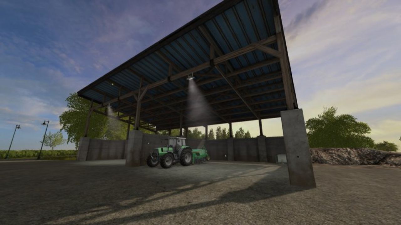Shelter with switchable light