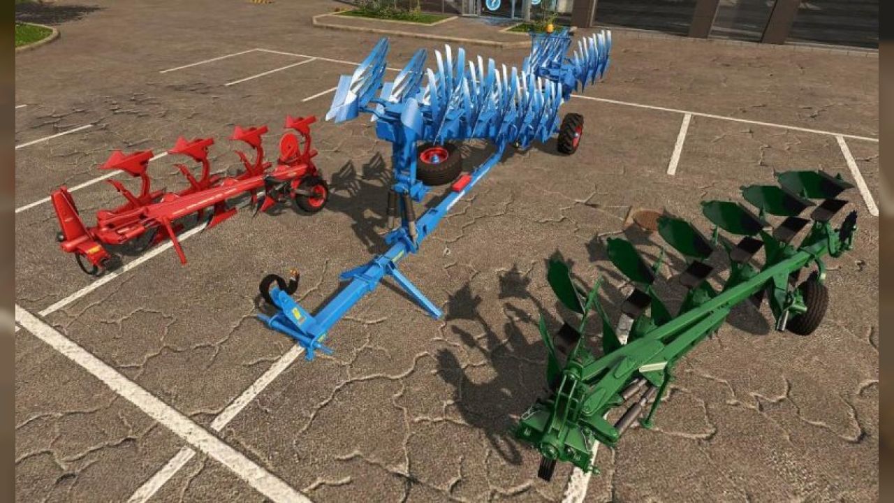 Standard ploughs with dynamicHose