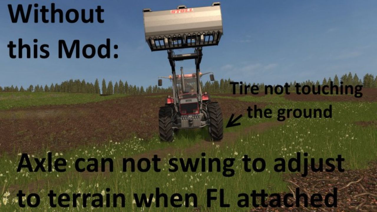 Swinging Axle with Frontloader (Axle Lock remover)