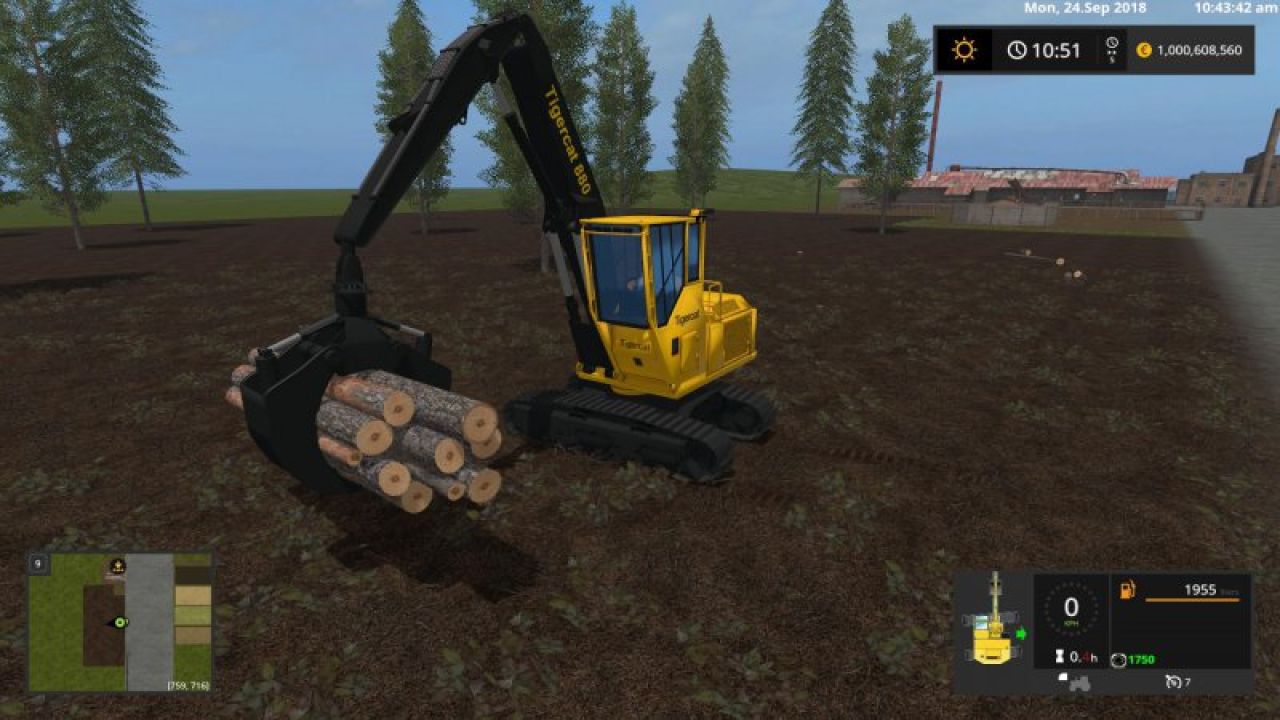 Tigercat 880 with tools v1.0