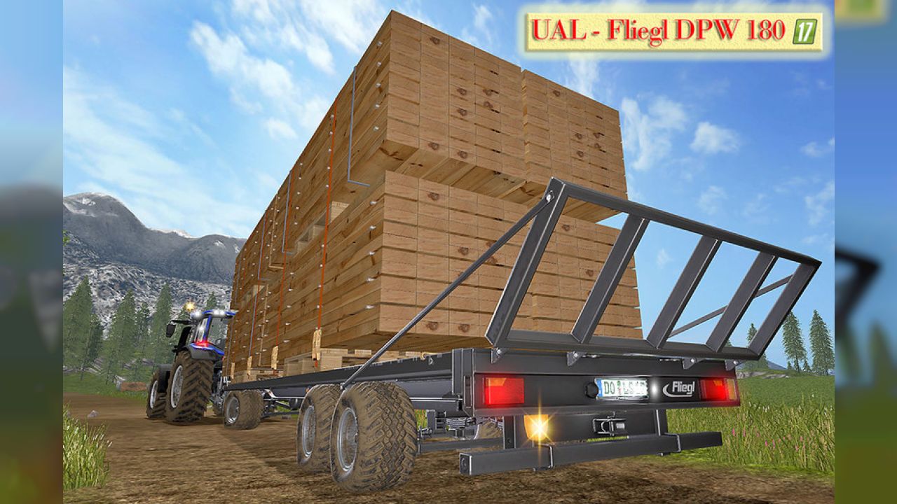UAL Fliegl DPW 180 / Bretter-Paletten v1.1