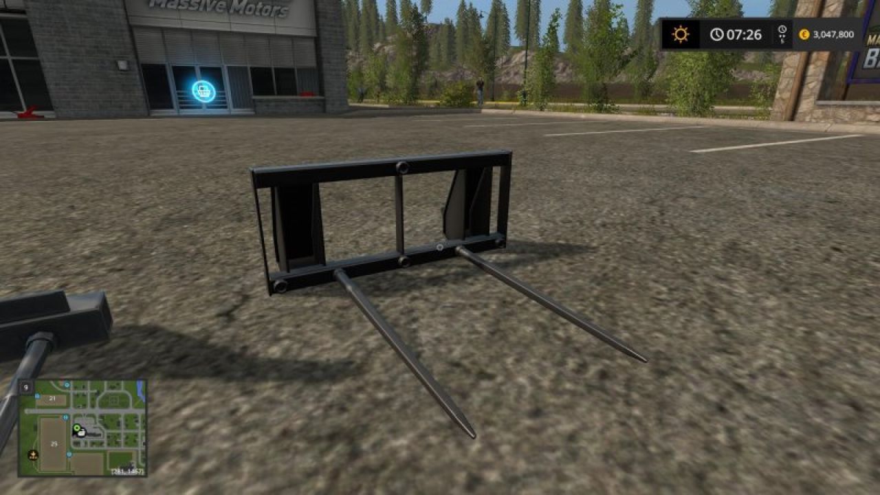 UAL FRONTLOADER BALE FORK