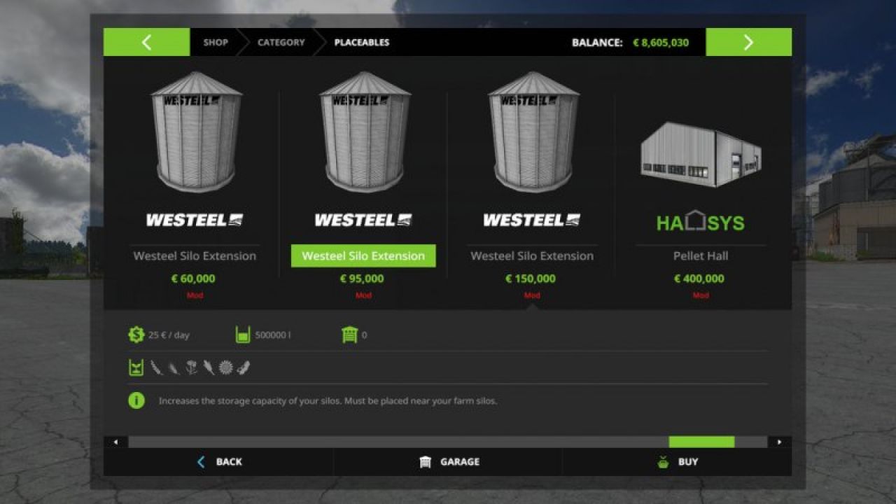 Westeel Silo Extension v1.1