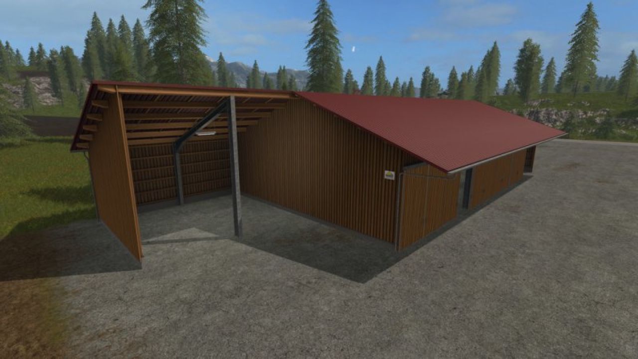 Wolf System Woodchip storage and machinery shed