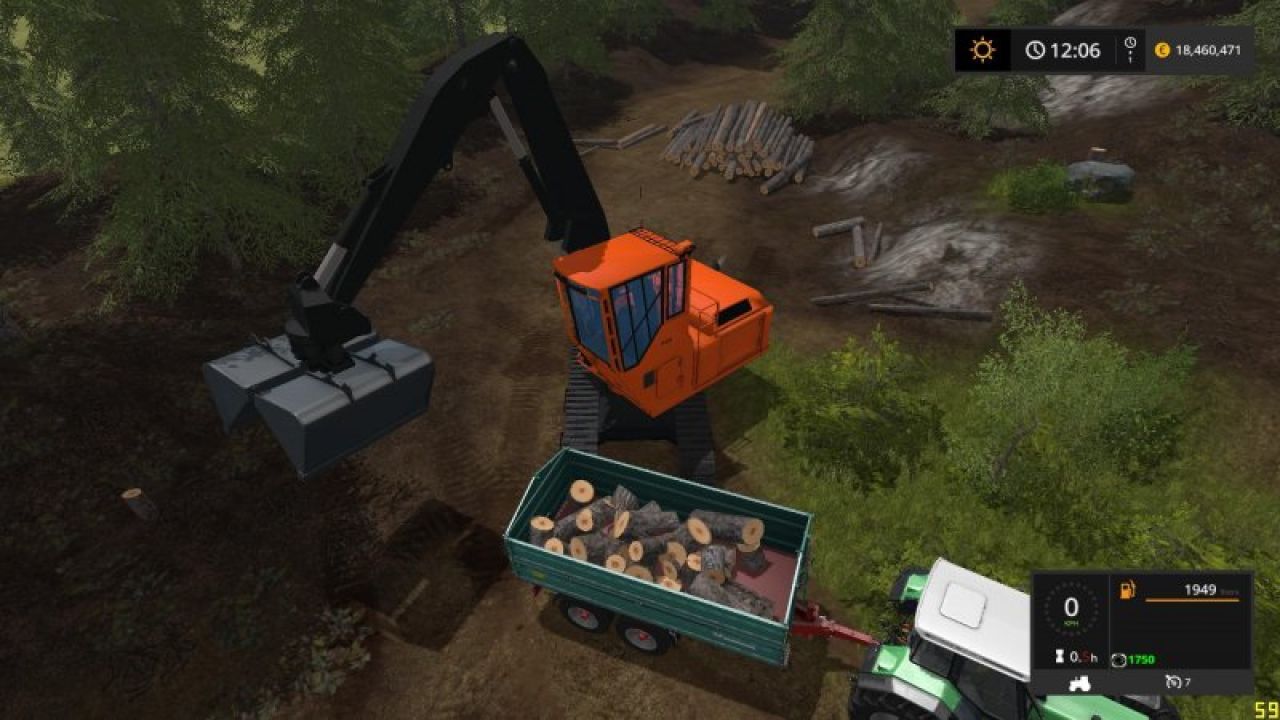Wood Shovel Loader