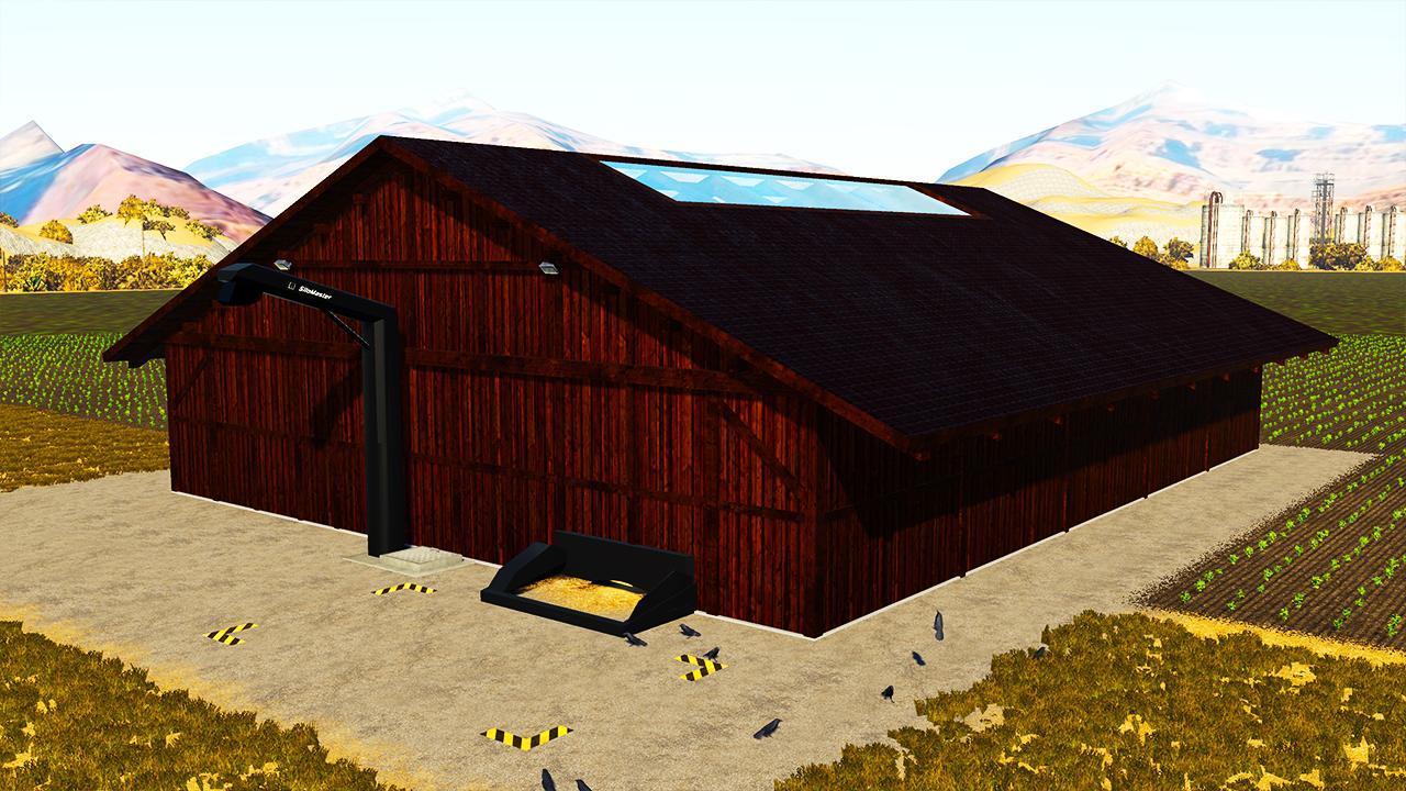Straw silo building
