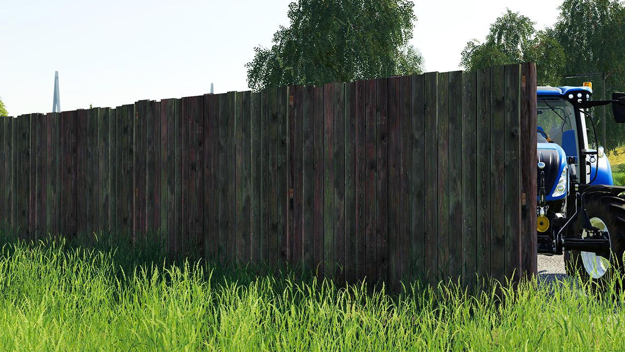 Wooden fence