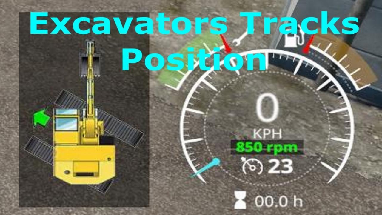 Excavators Tracks Position