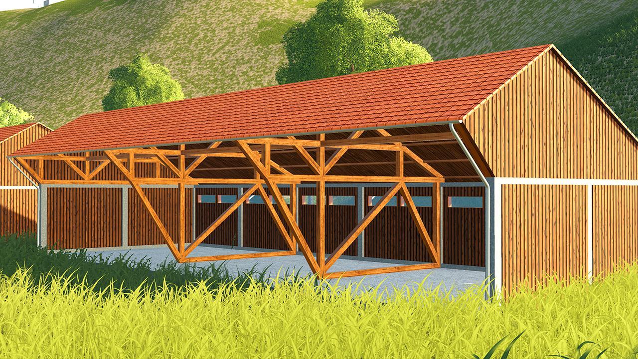 Large wooden building