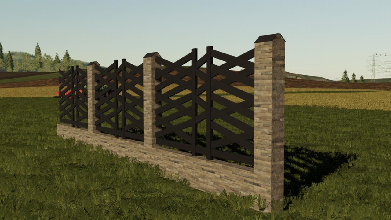A Pack Of Modern Metal Fences