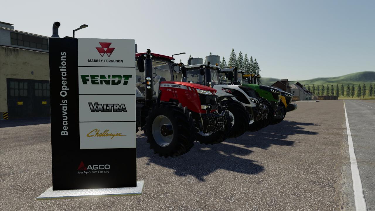 Pancarte du concessionnaire AGCO