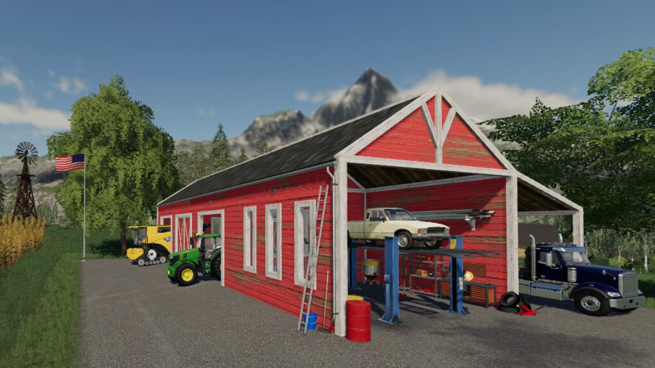 Agramark American-Style Garage Shed With Workshop