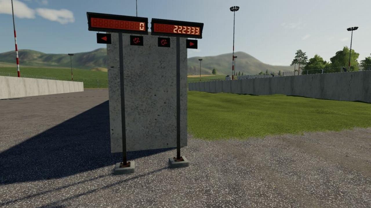 Panneau d'affichage des informations des silos