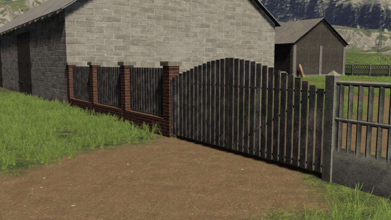Pack de clôtures en béton et en brique