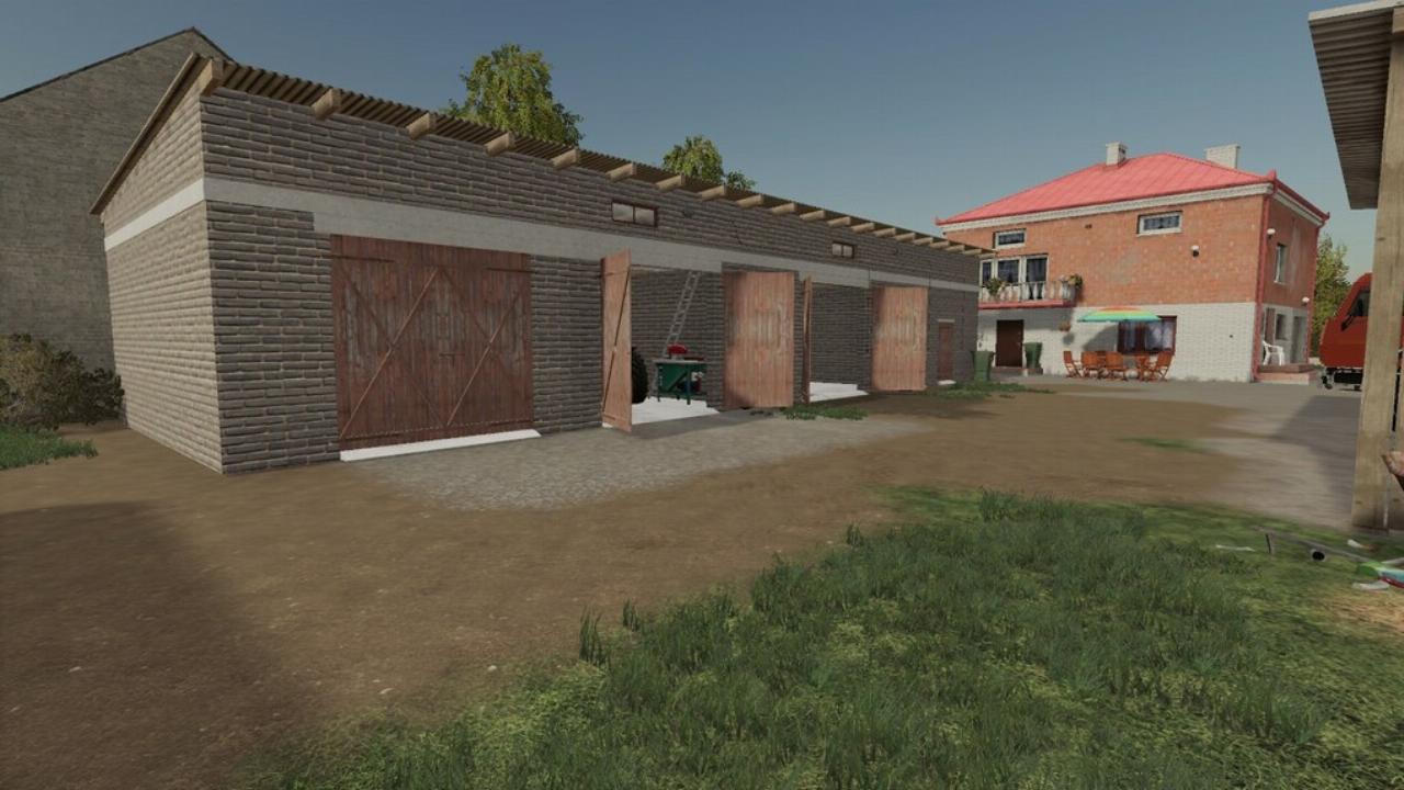 Étable avec garage