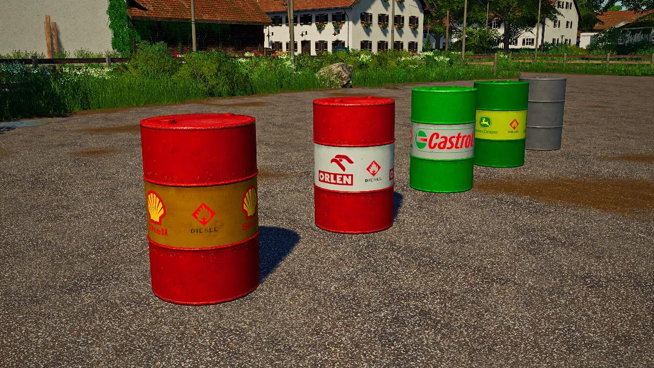 Diesel barrels