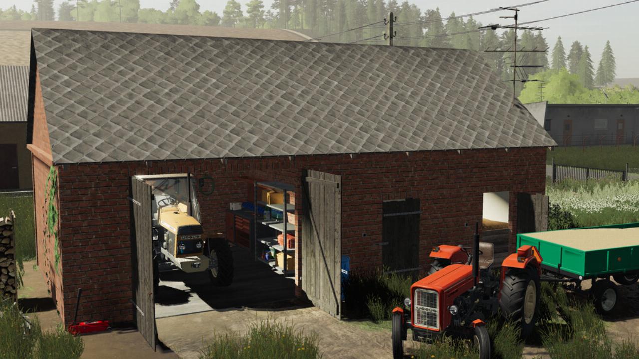 Farm Building With Granary