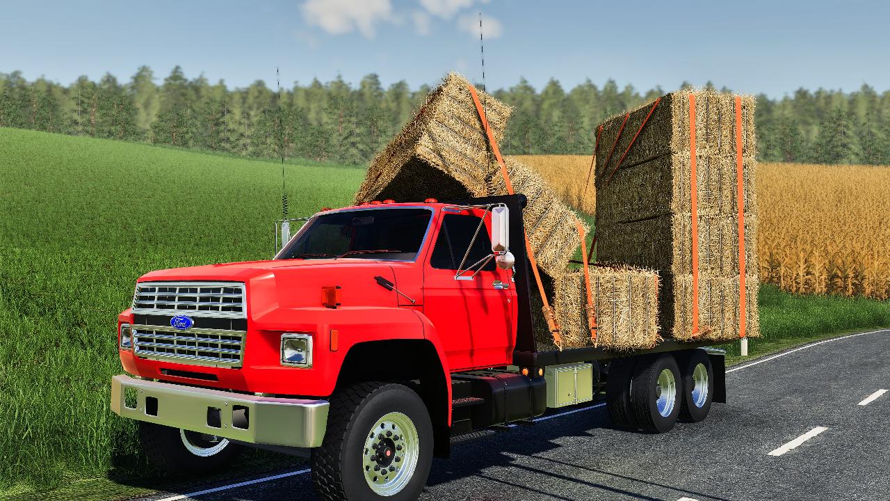 Ford F800 Flatbed Grain Fs19 Kingmods