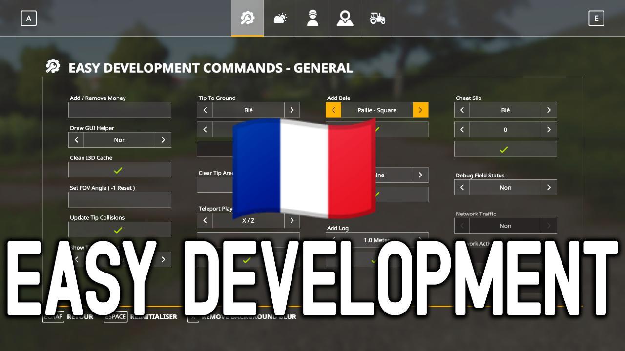 Traduction FR Easy Development Controls