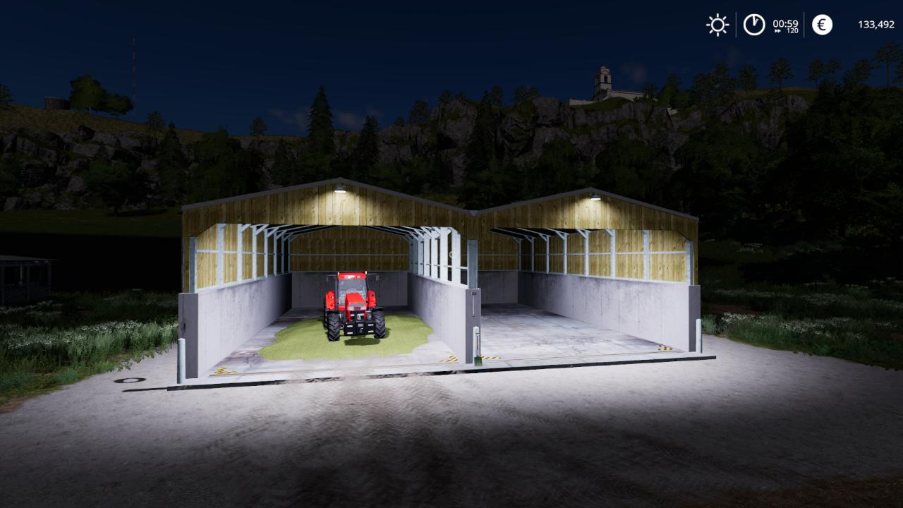 FS19 Silagebunkerschuppen - Beta