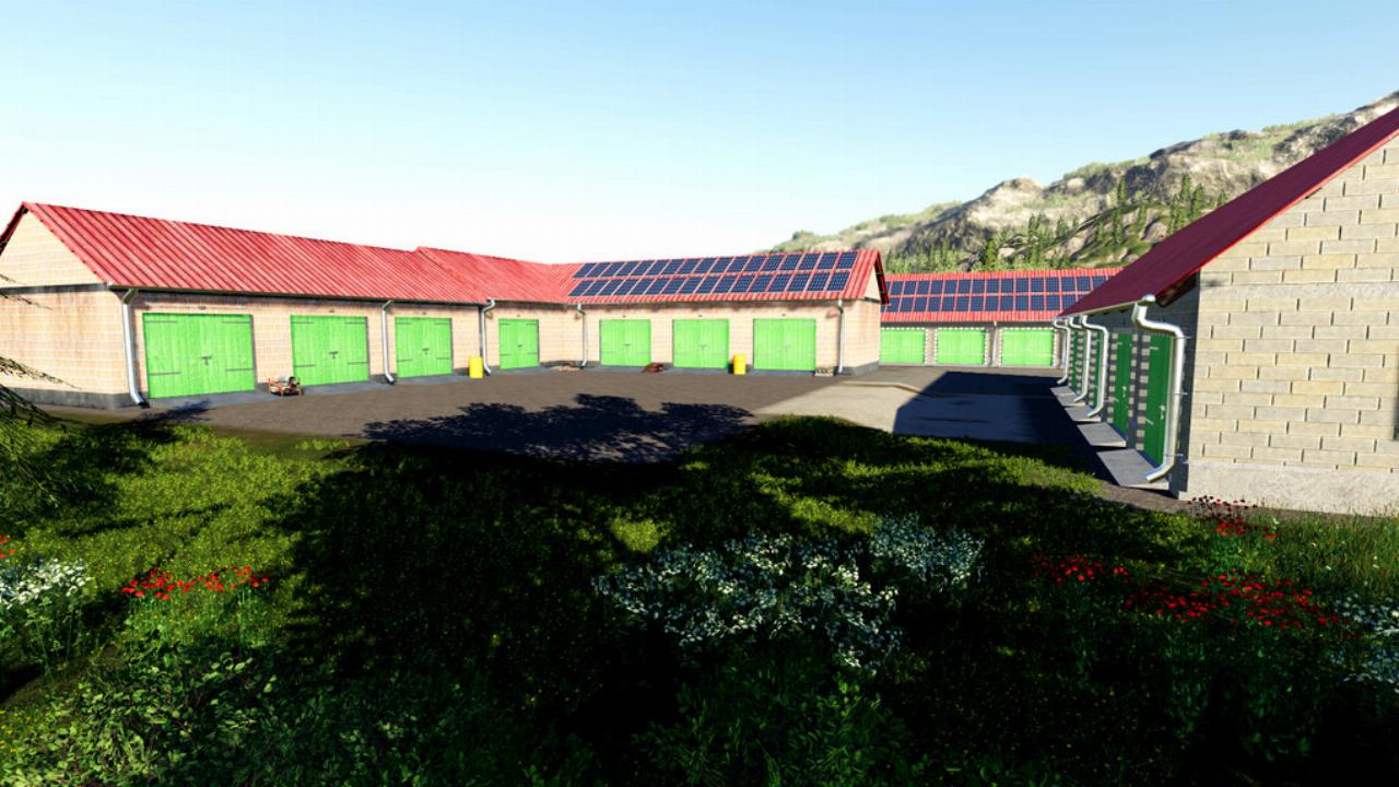 Garage Pack With Solar Panels